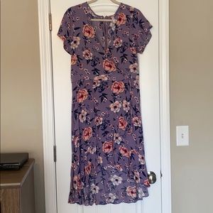 Floral wrap dress